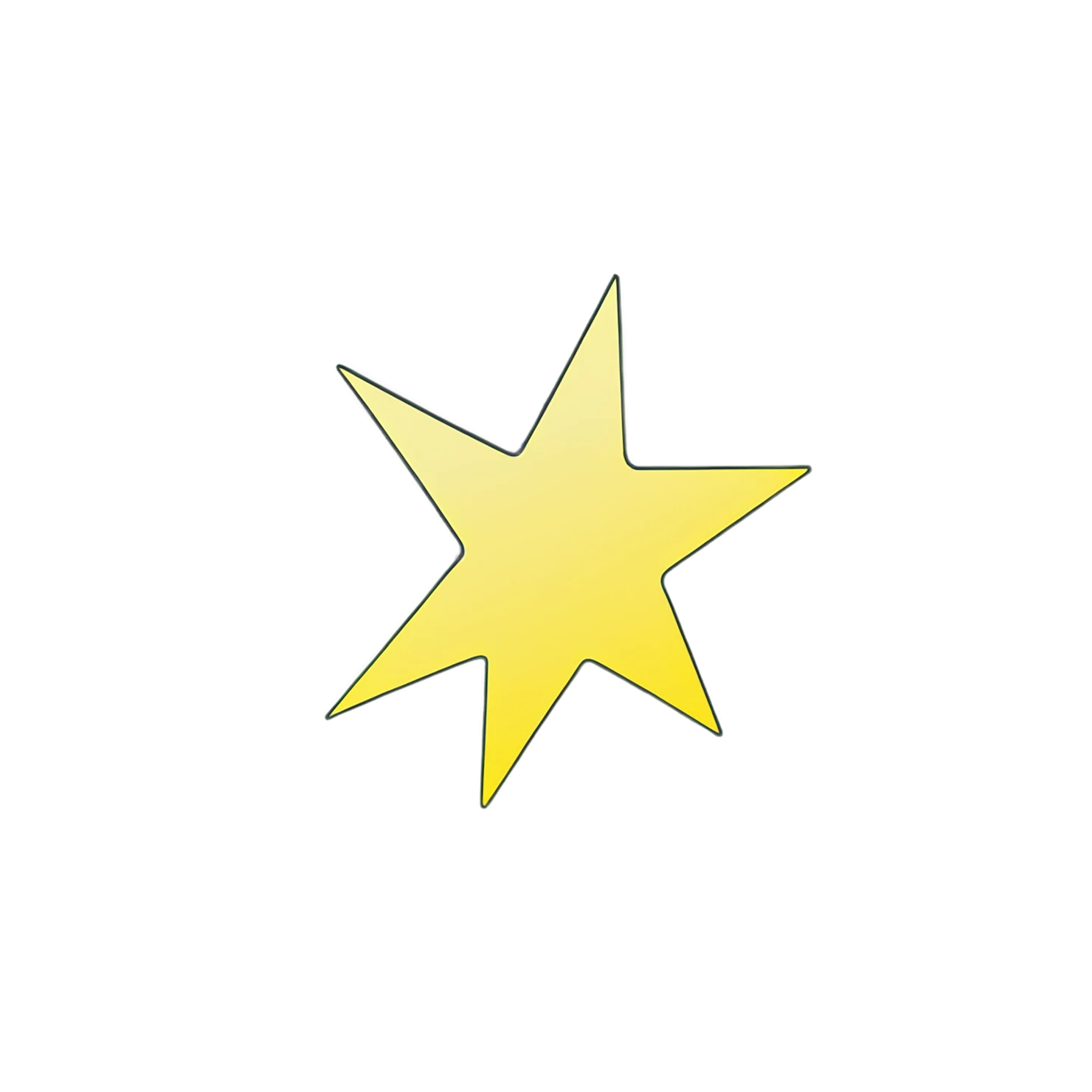 Star cute sticker isolated on transparent background #21864