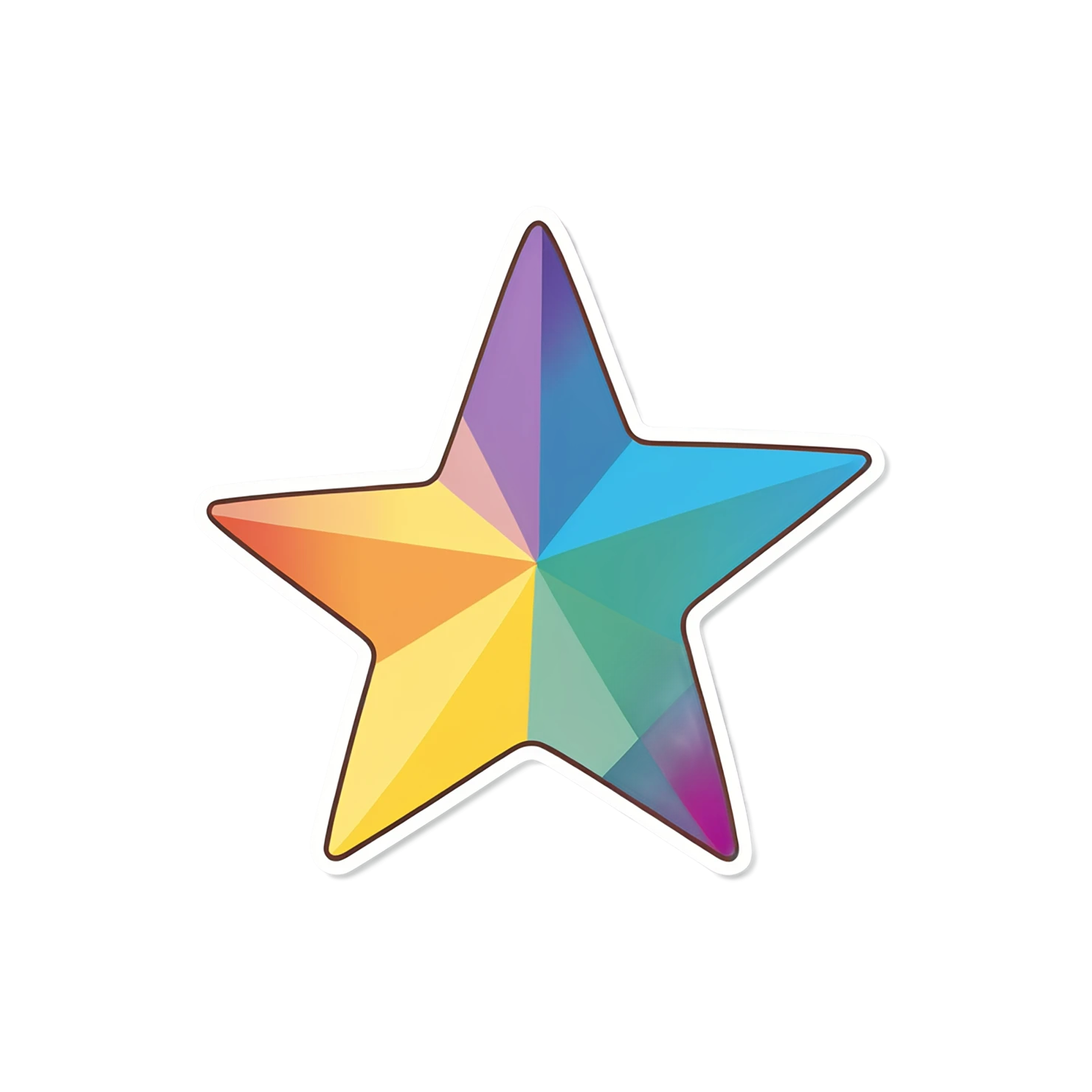 Star cute sticker isolated on transparent background #21867