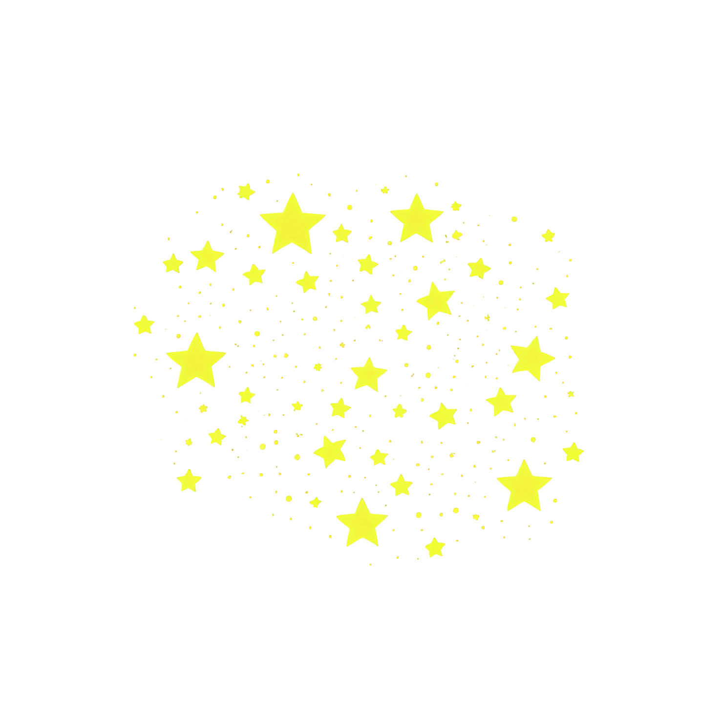 Star cute sticker isolated on transparent background #21870