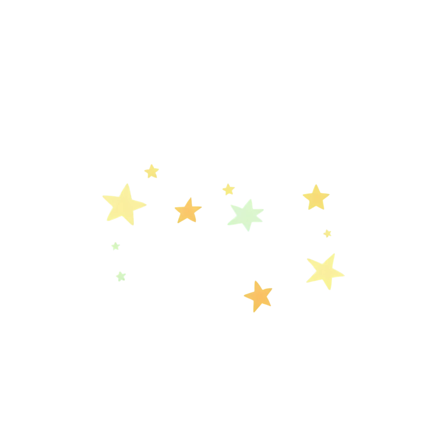 Star cute sticker isolated on transparent background #21876