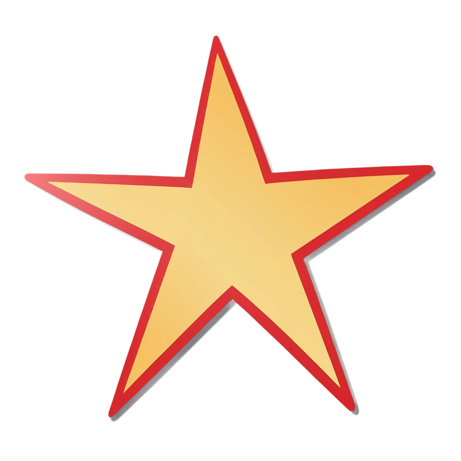 Star cute sticker isolated on transparent background #21885