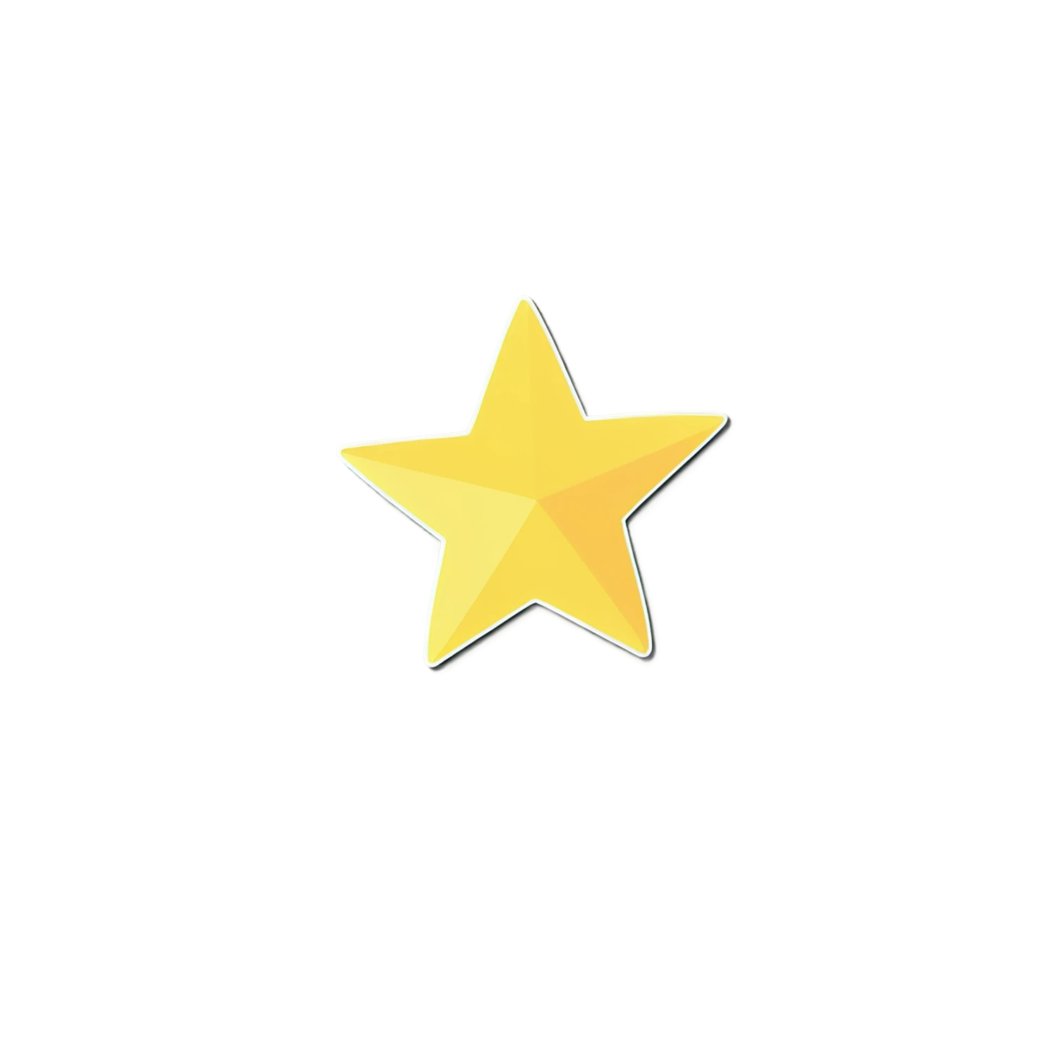 Star cute sticker isolated on transparent background #21887