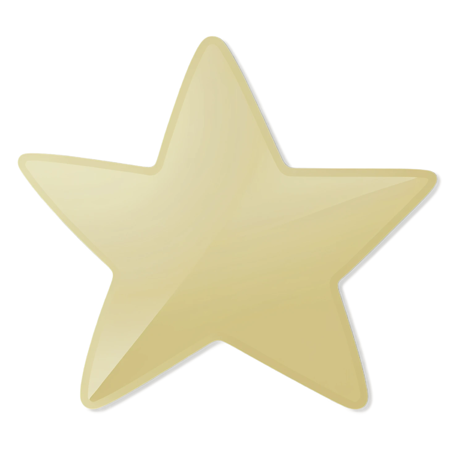 Star cute sticker isolated on transparent background #21889