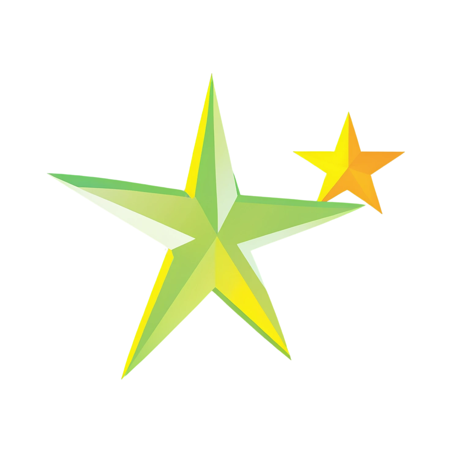 Star cute sticker isolated on transparent background #21895