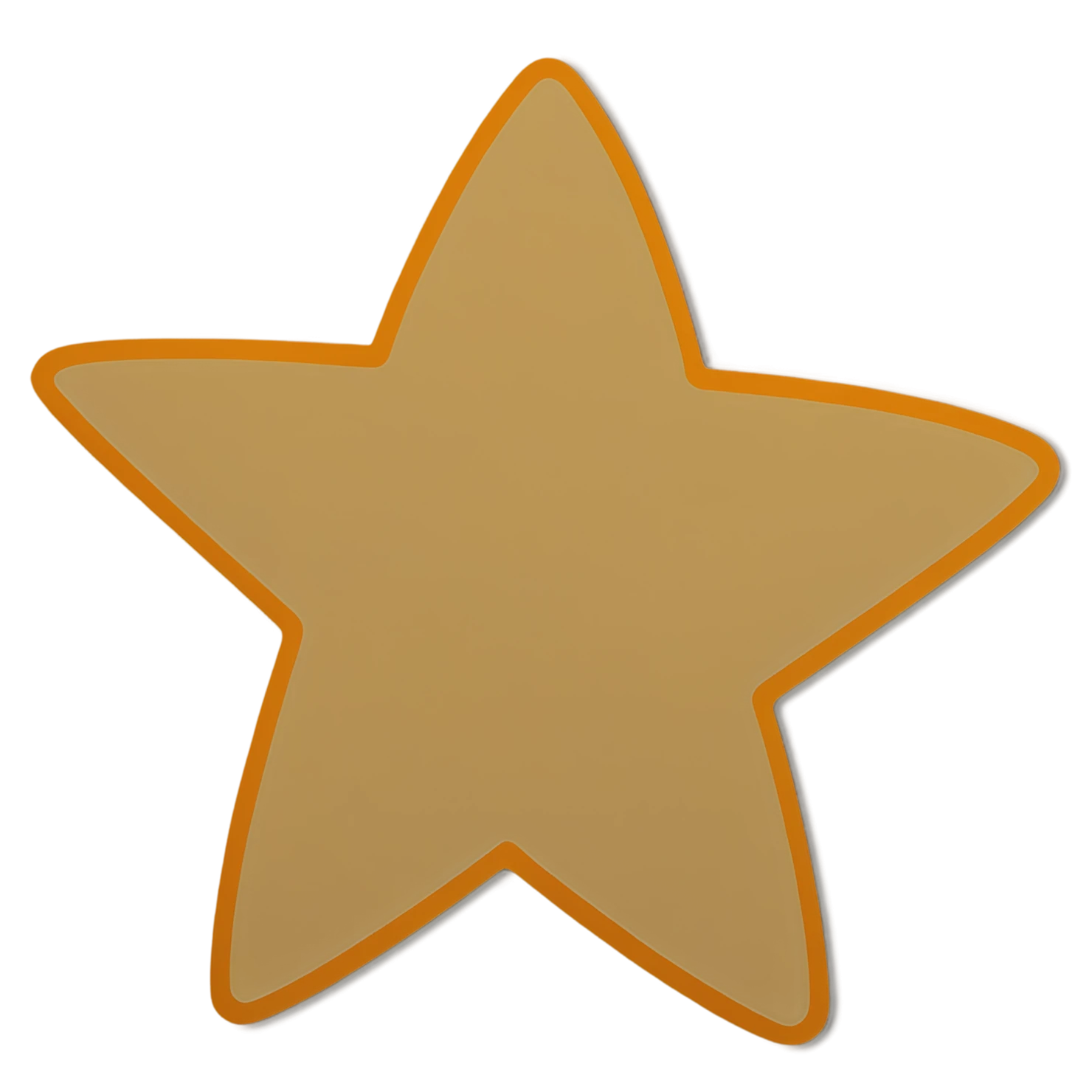 Star cute sticker isolated on transparent background #21898