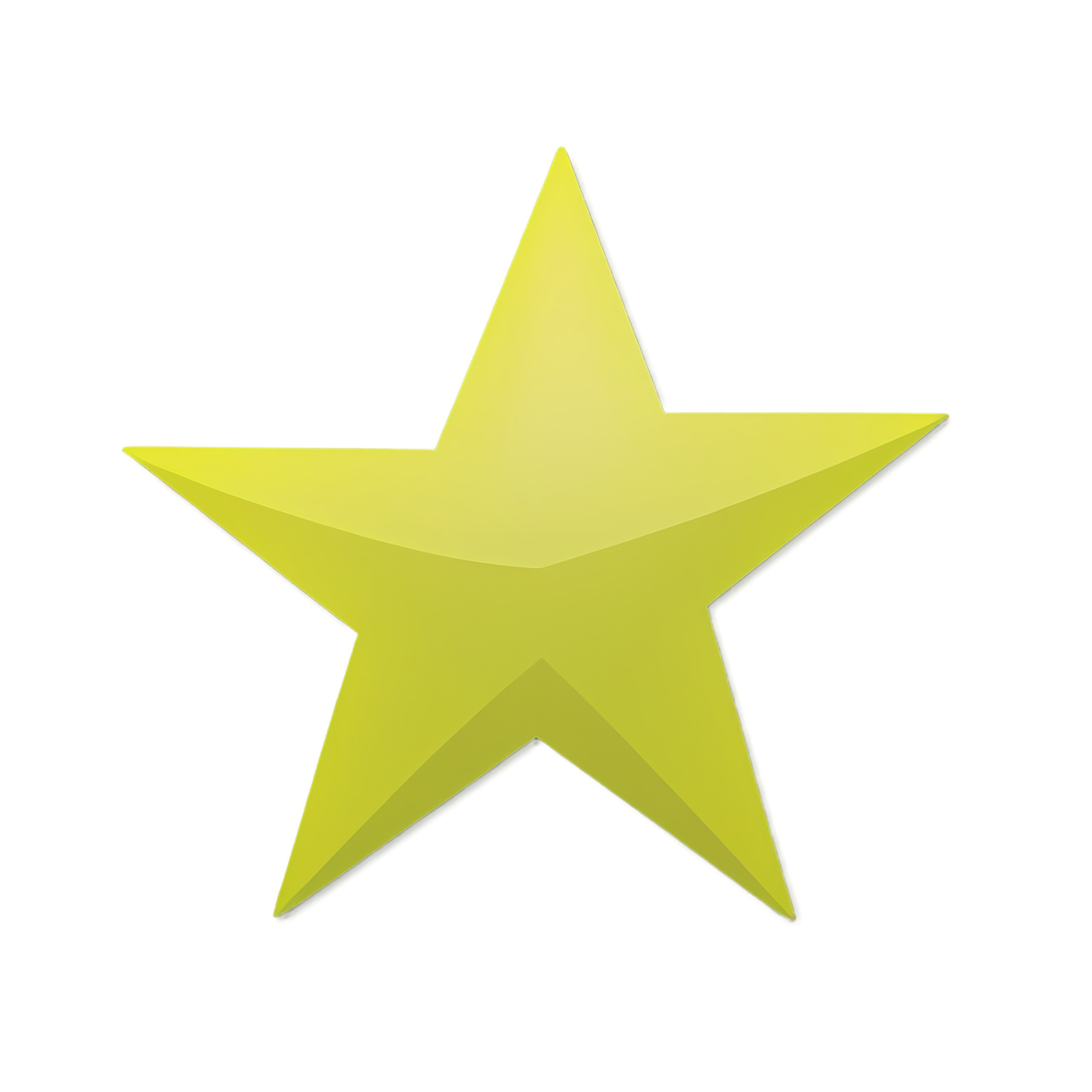 Star cute sticker isolated on transparent background #22107