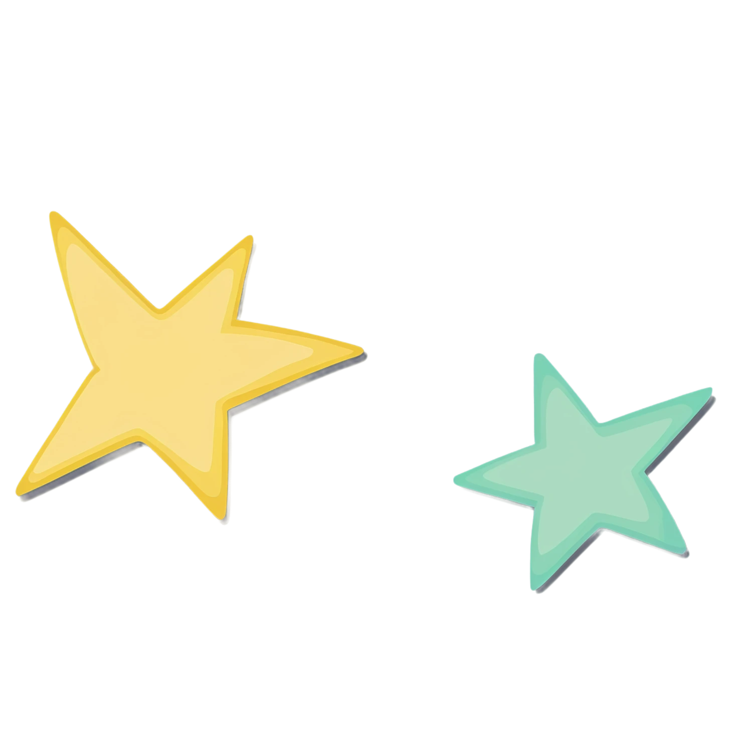 Star cute sticker isolated on transparent background #21905