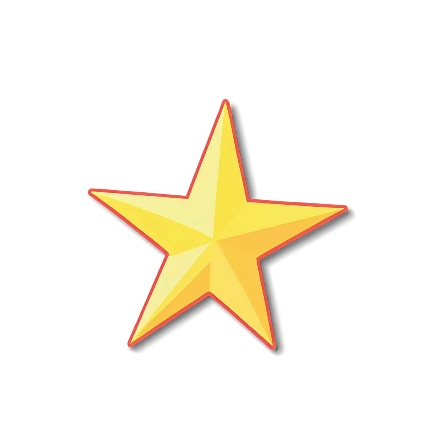 Star cute sticker isolated on transparent background #21906