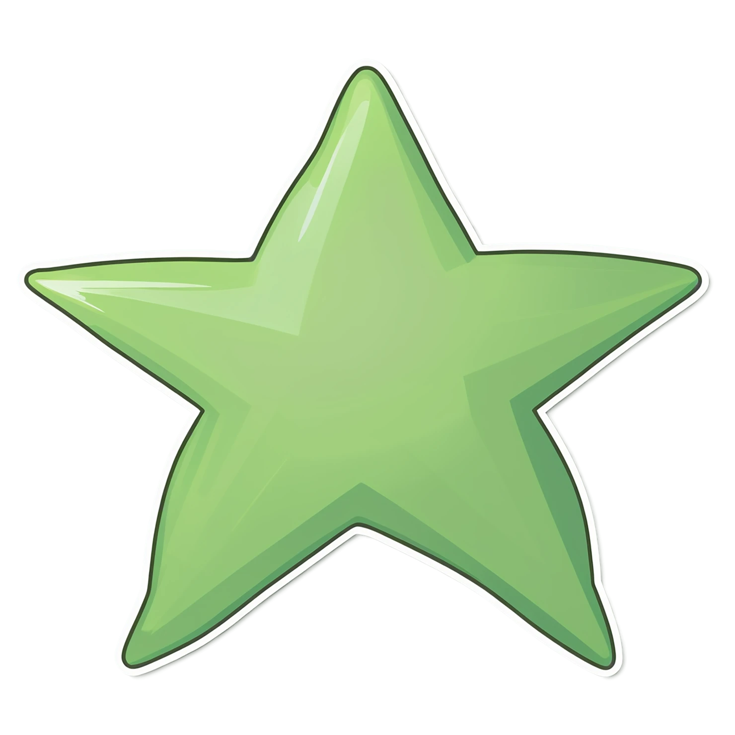 Star cute sticker isolated on transparent background #21907
