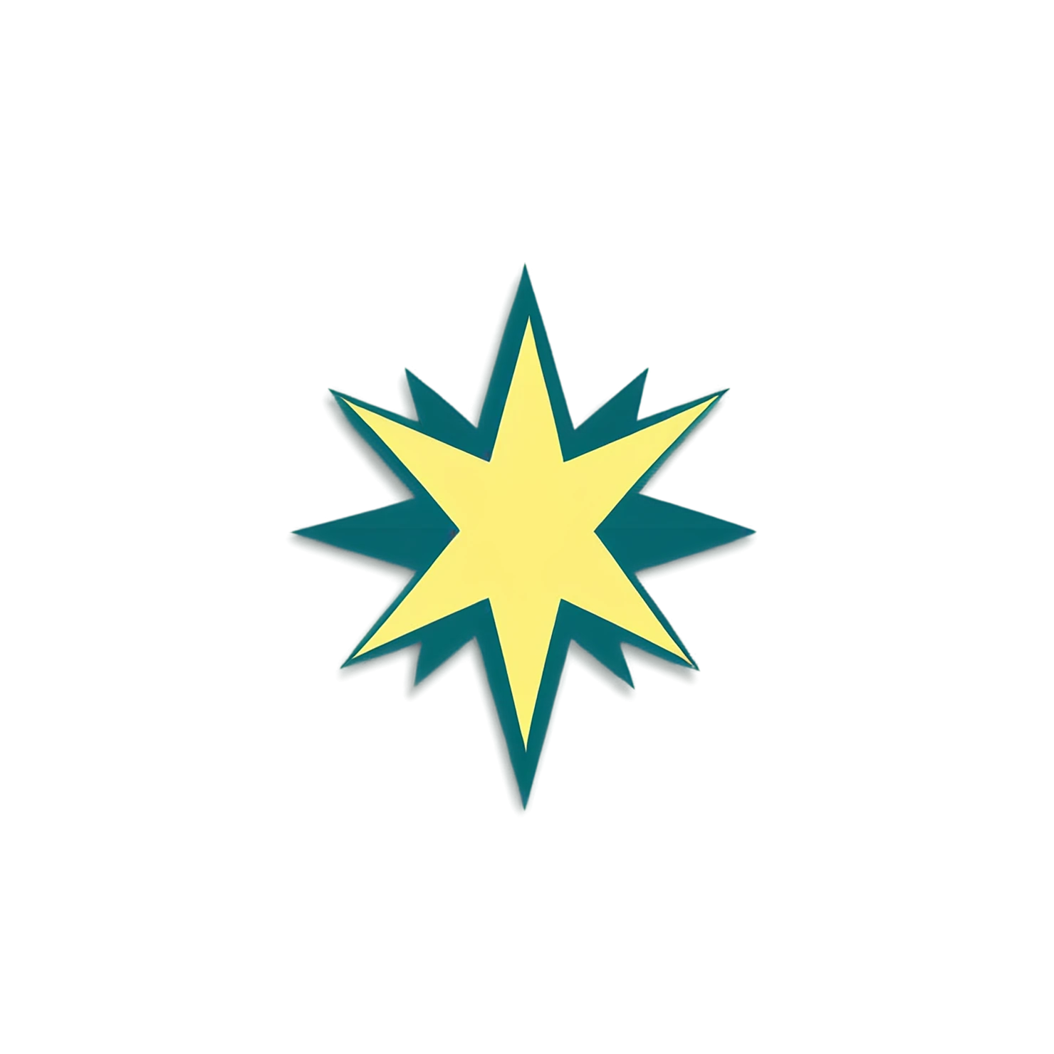 Star cute sticker isolated on transparent background #21908