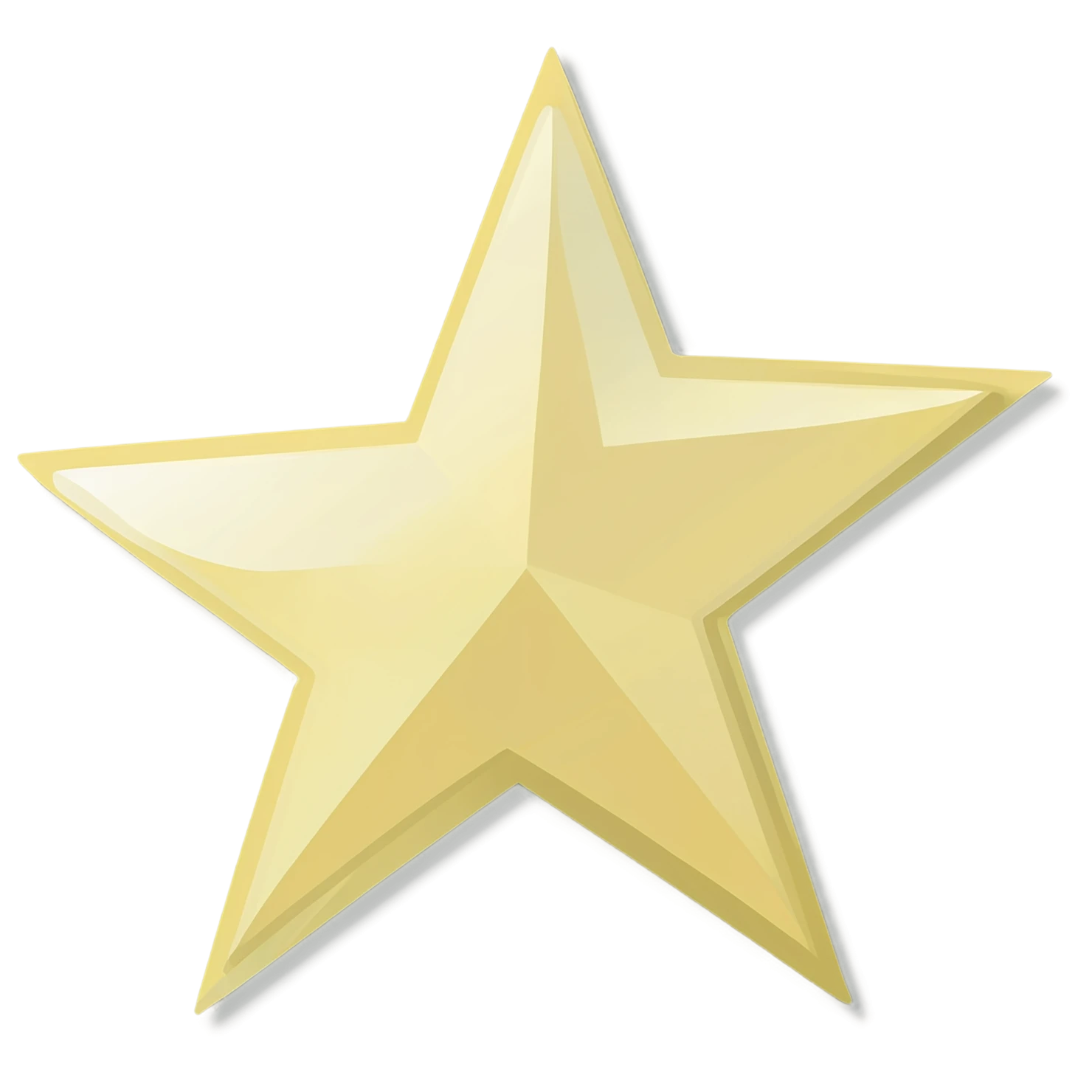 Star cute sticker isolated on transparent background #21909