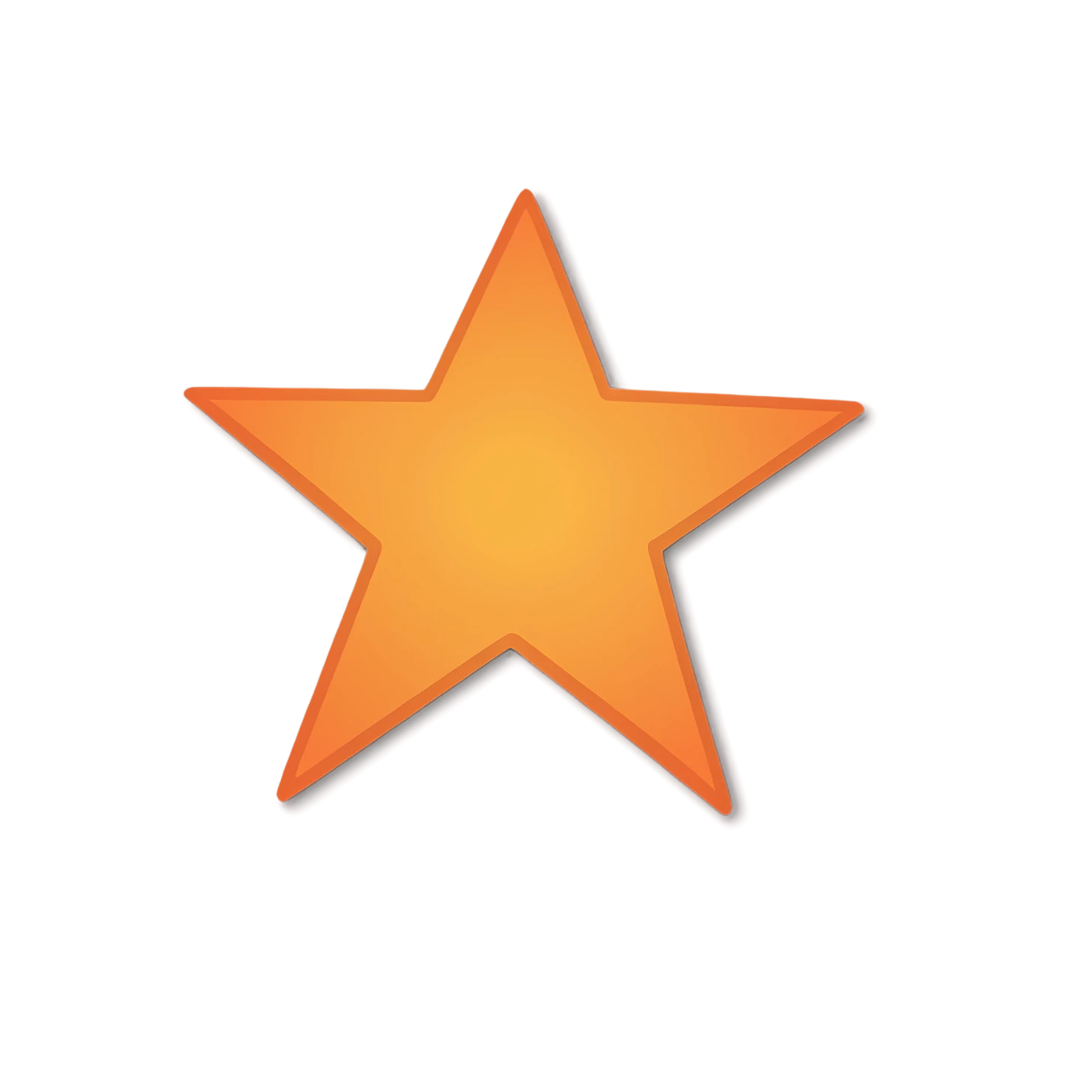 Star cute sticker isolated on transparent background #21915
