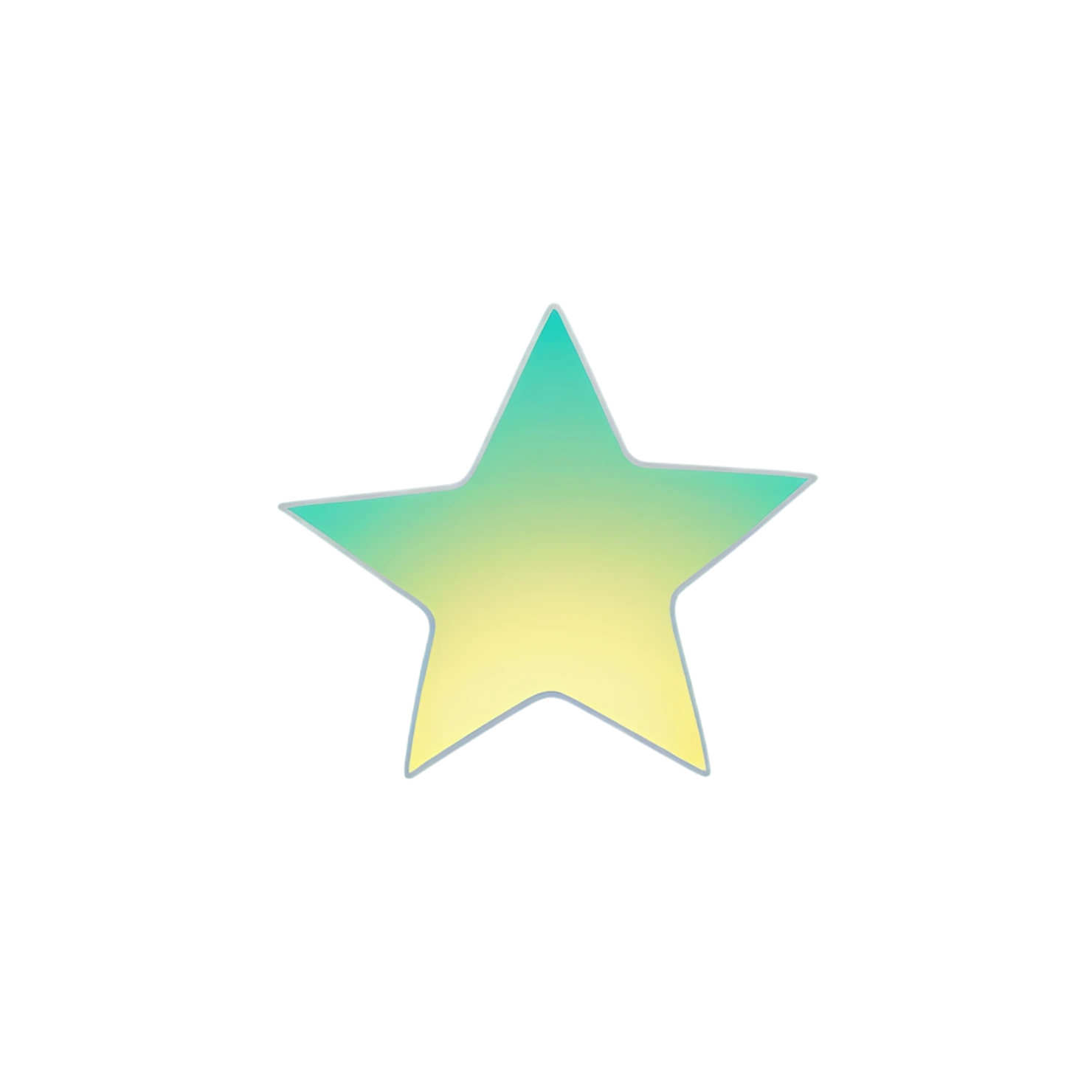 Star cute sticker isolated on transparent background #21918