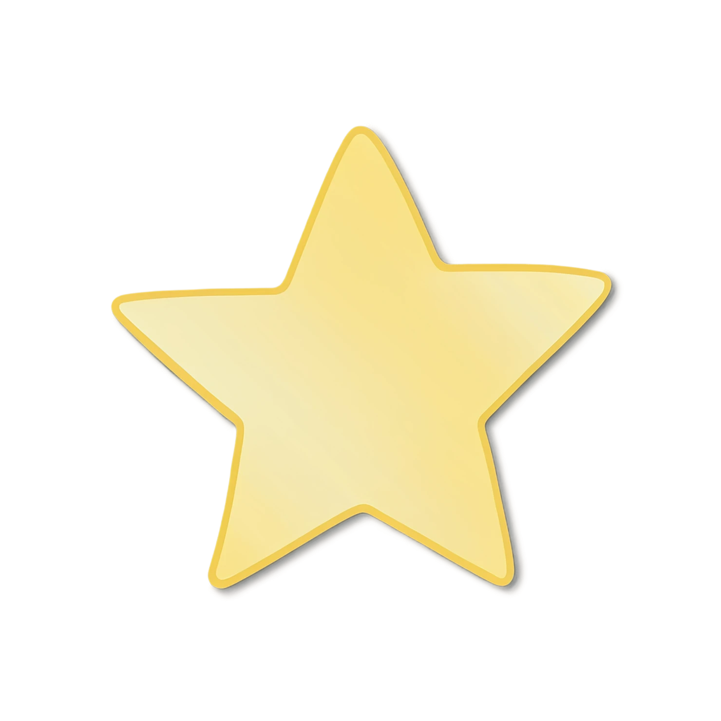 Star cute sticker isolated on transparent background #21923