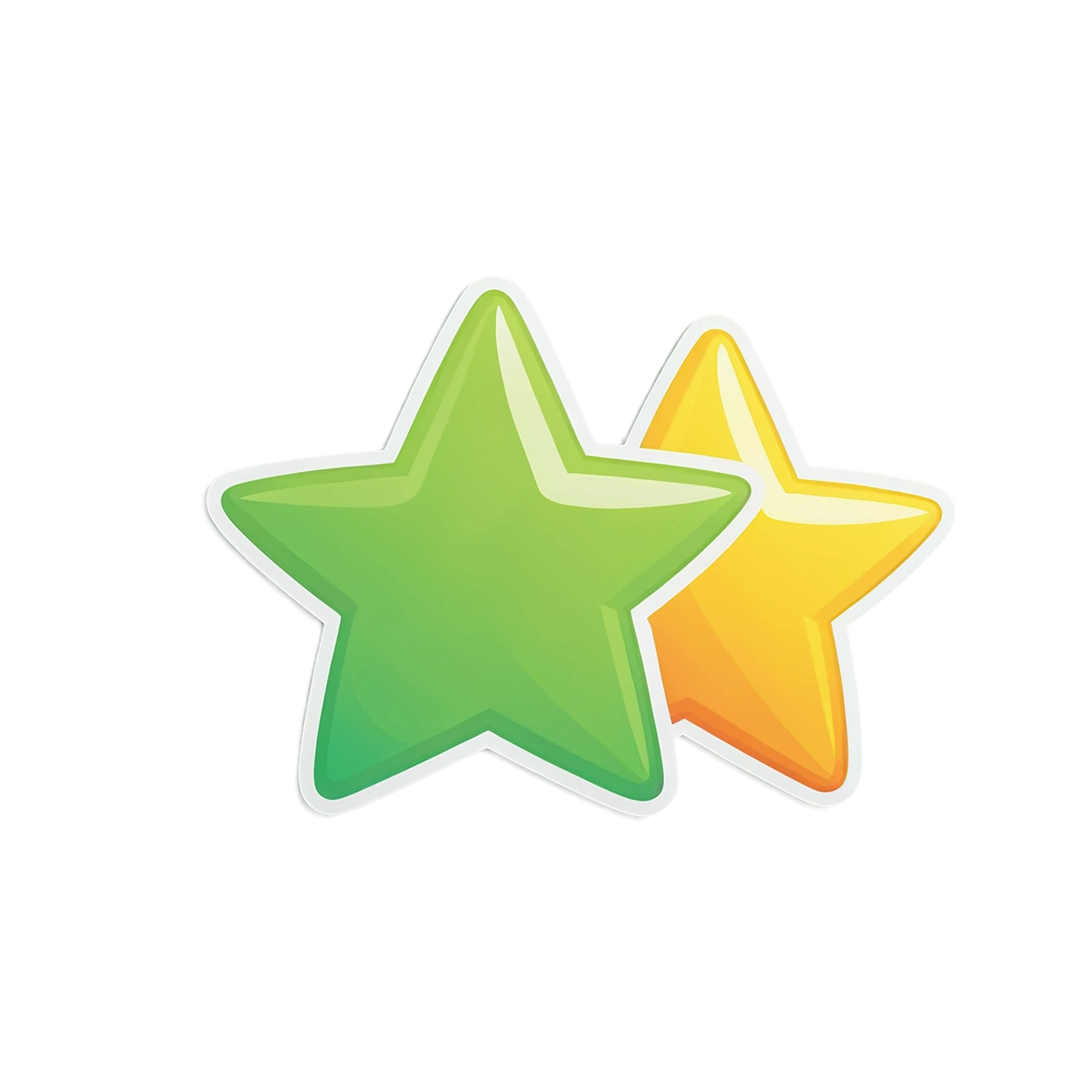 Star cute sticker isolated on transparent background #21924