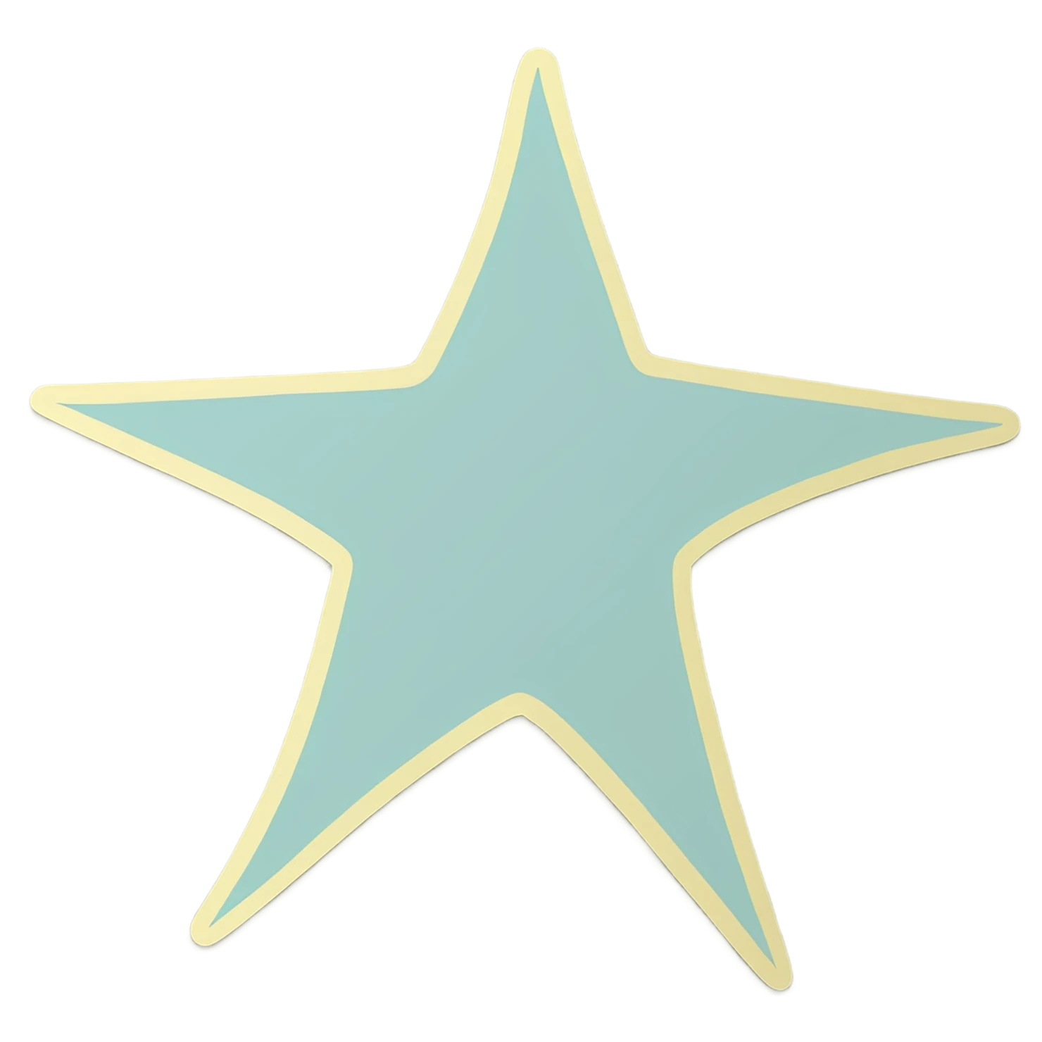 Star cute sticker isolated on transparent background #21925