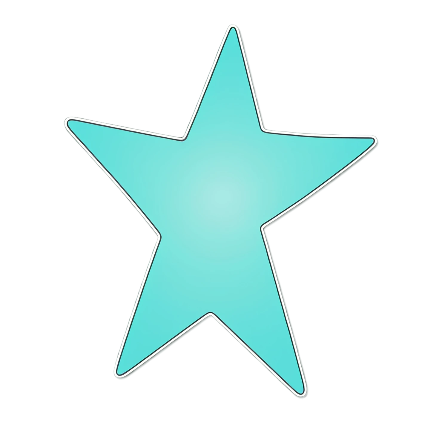 Star cute sticker isolated on transparent background #21927
