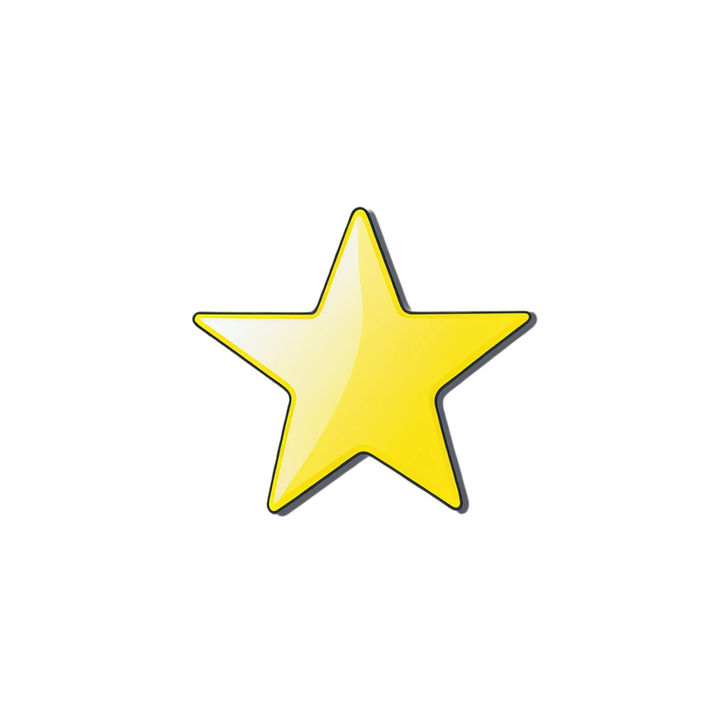 Star cute sticker isolated on transparent background #21928