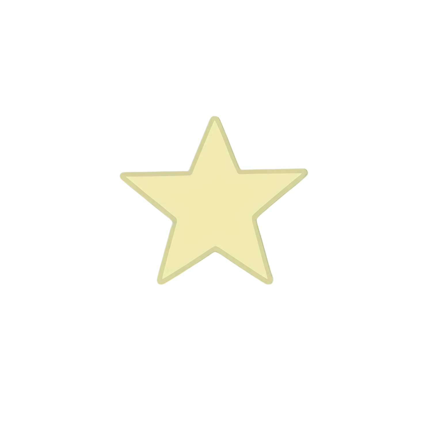 Star cute sticker isolated on transparent background #21929