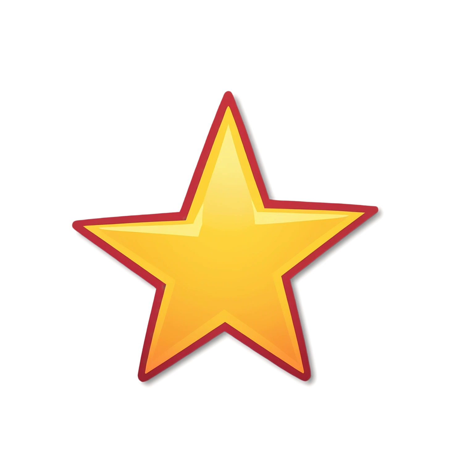 Star cute sticker isolated on transparent background #21931