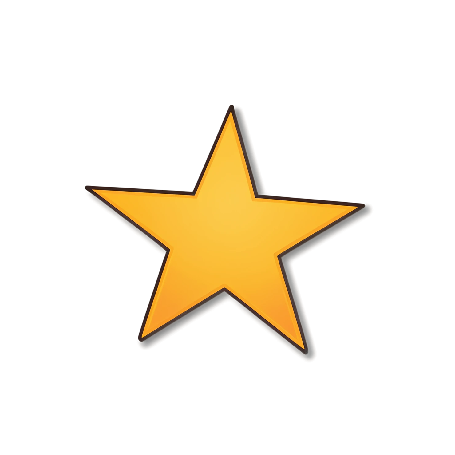 Star cute sticker isolated on transparent background #21933