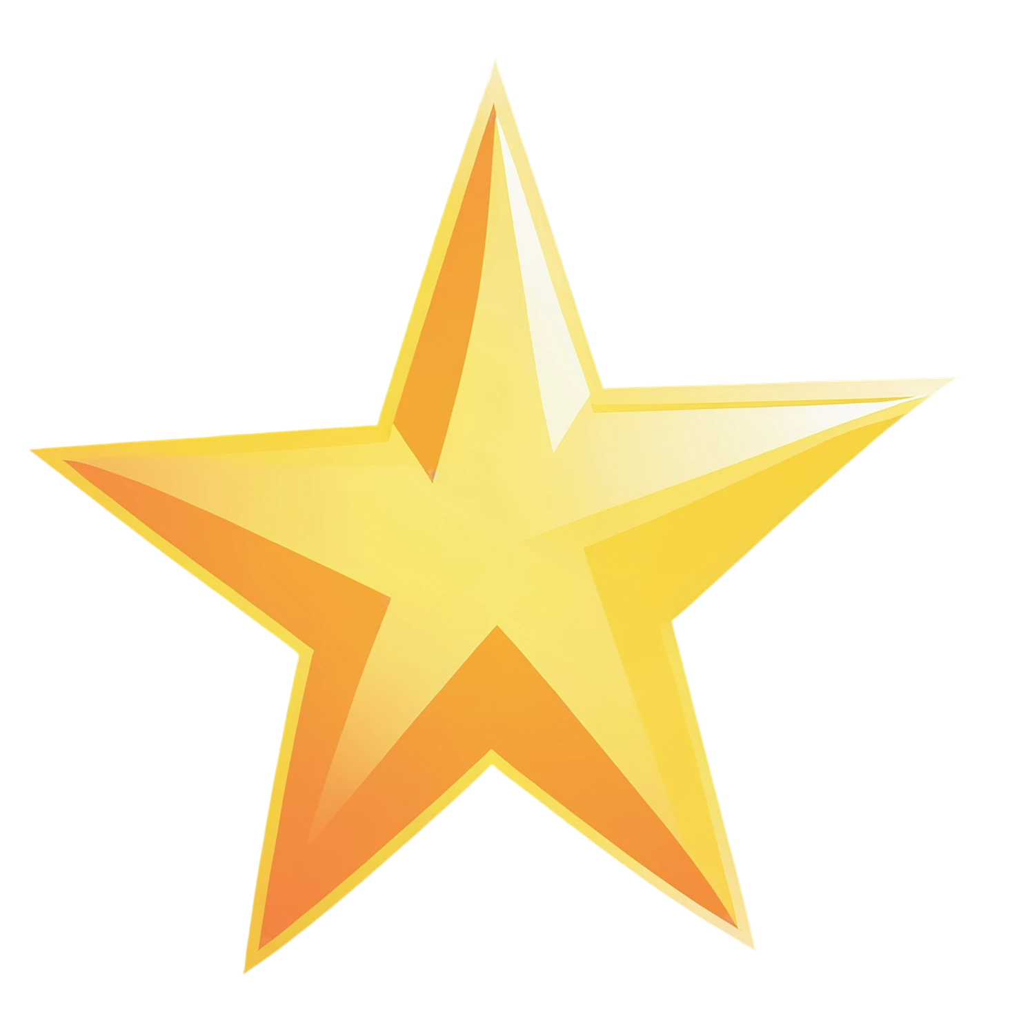 Star cute sticker isolated on transparent background #21936