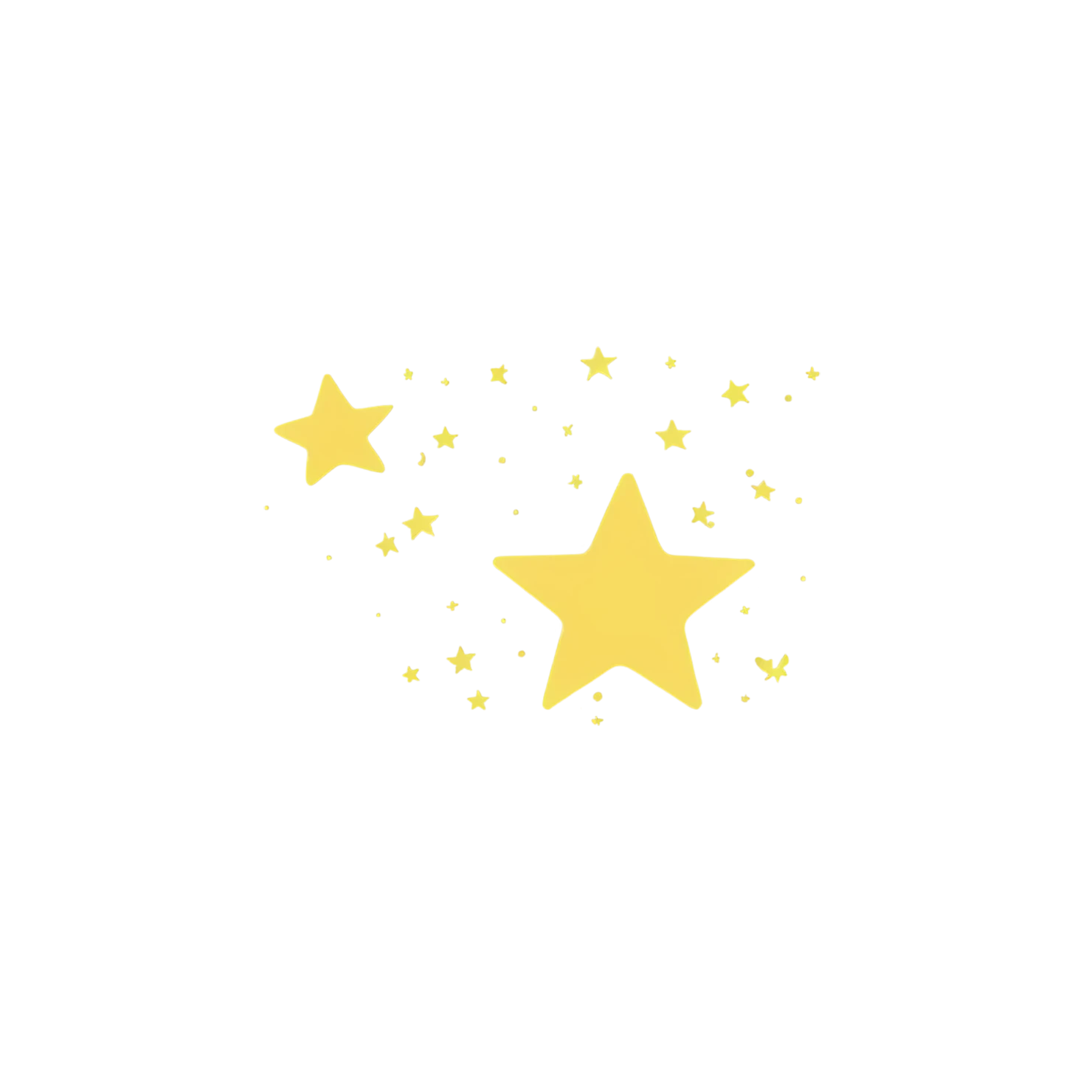 Star cute sticker isolated on transparent background #21940