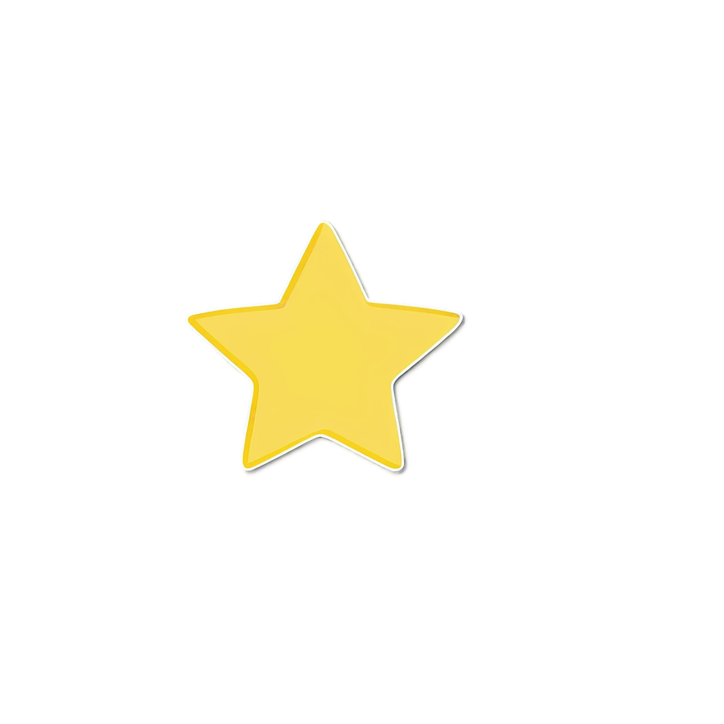 Star cute sticker isolated on transparent background #21943