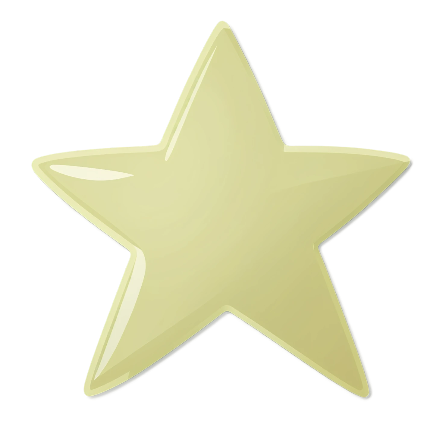 Star cute sticker isolated on transparent background #21945