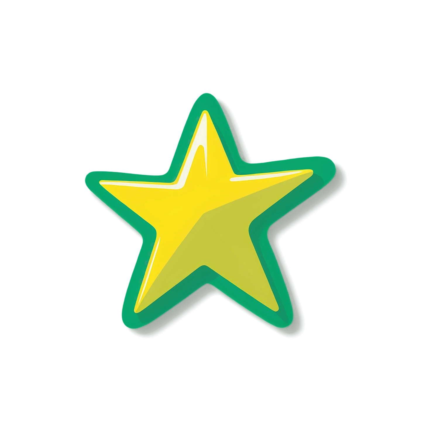 Star cute sticker isolated on transparent background #21947
