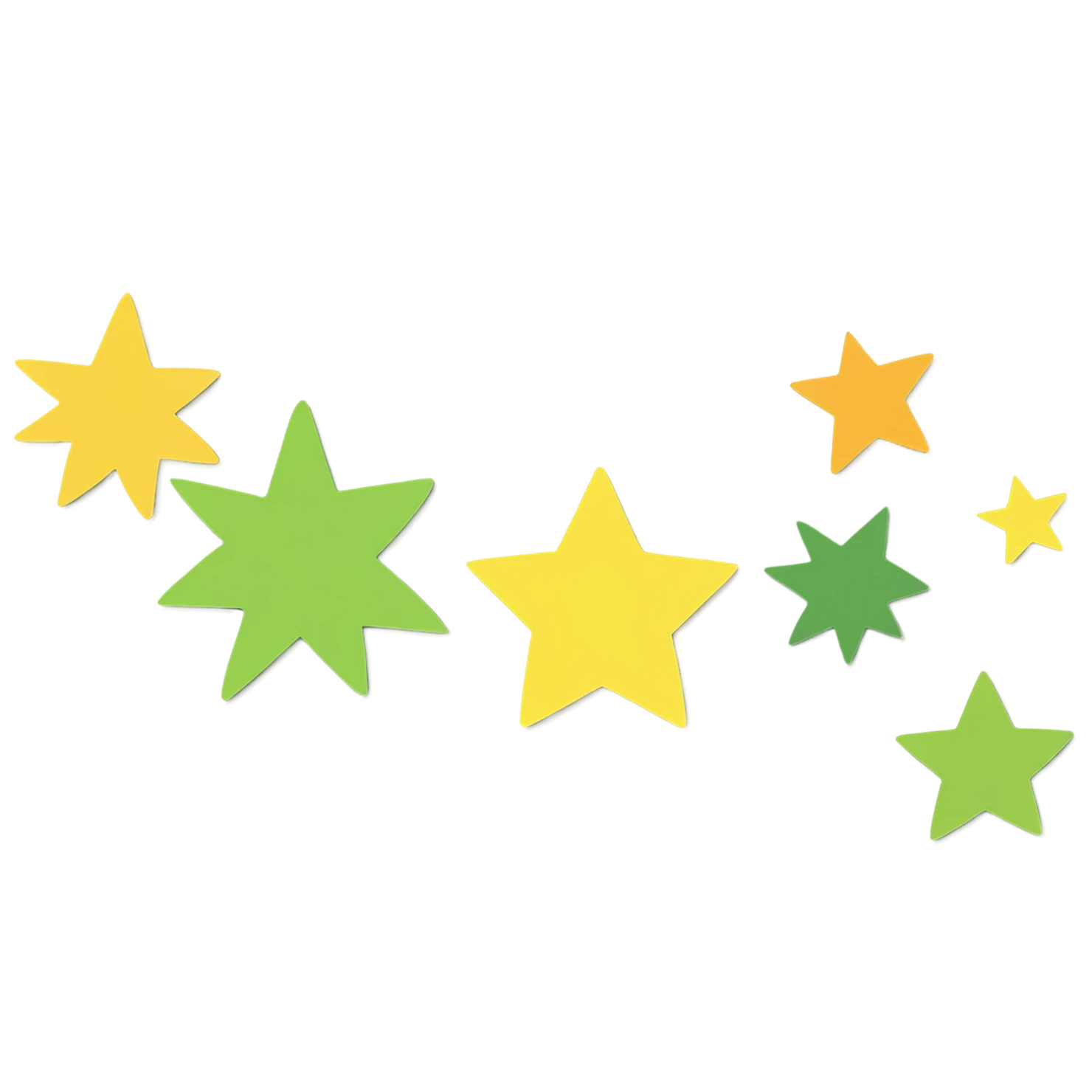 Star cute sticker isolated on transparent background #21948
