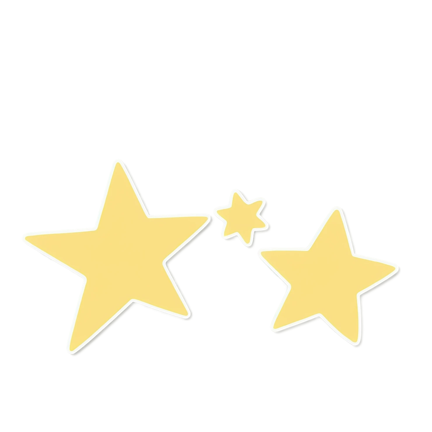 Star cute sticker isolated on transparent background #21950