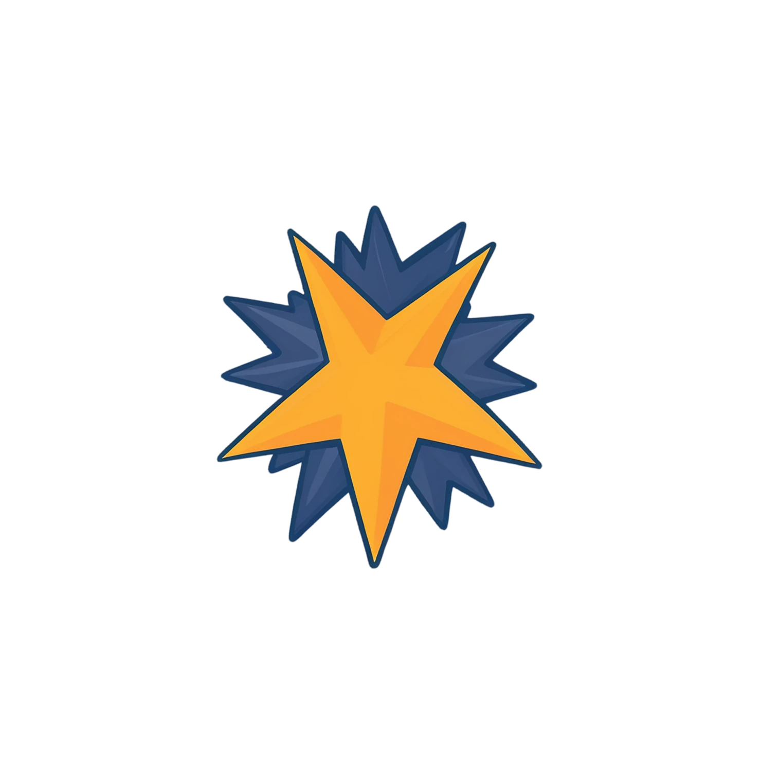 Star cute sticker isolated on transparent background #21951