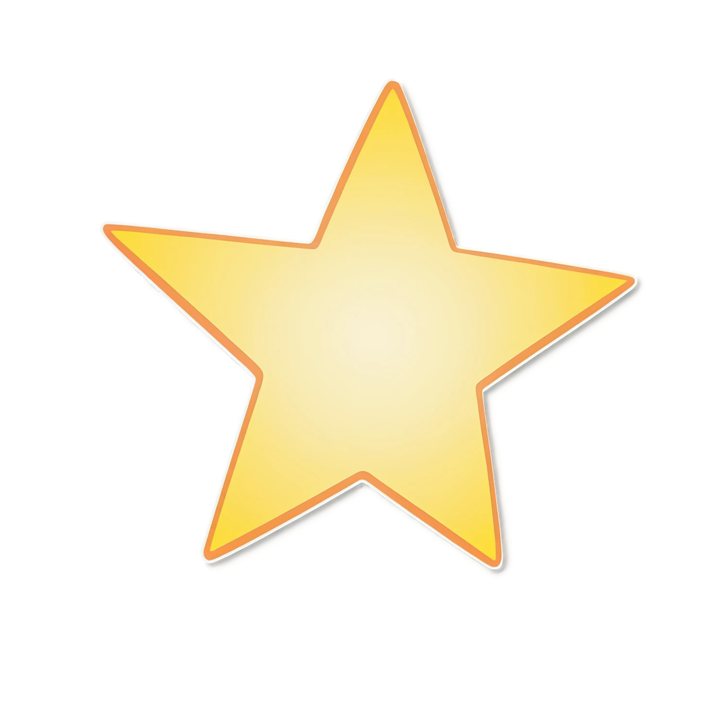 Star cute sticker isolated on transparent background #21952