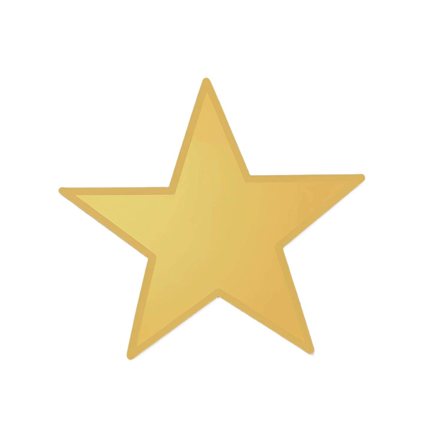 Star cute sticker isolated on transparent background #21954
