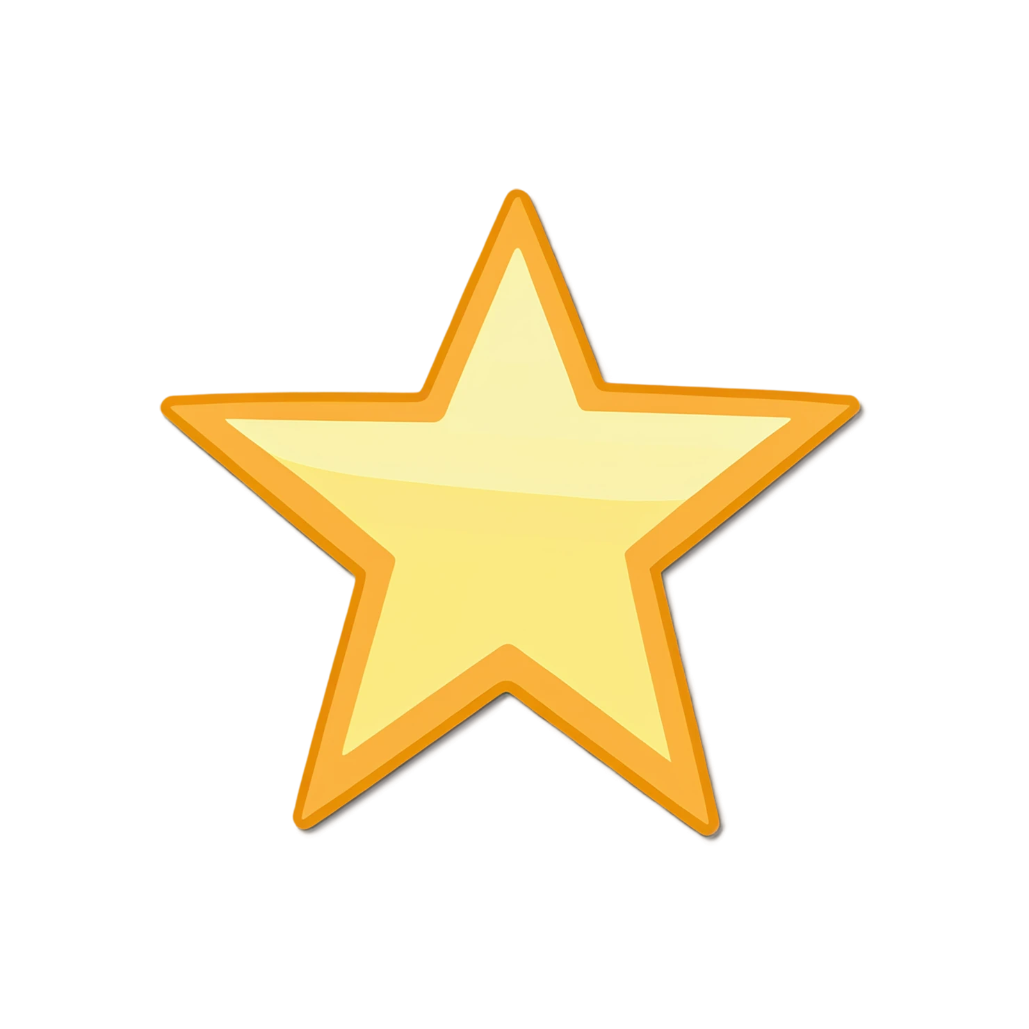 Star cute sticker isolated on transparent background #21955