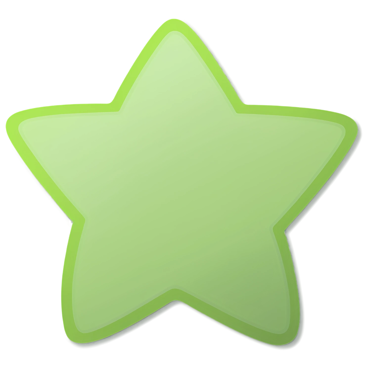 Star cute sticker isolated on transparent background #21963
