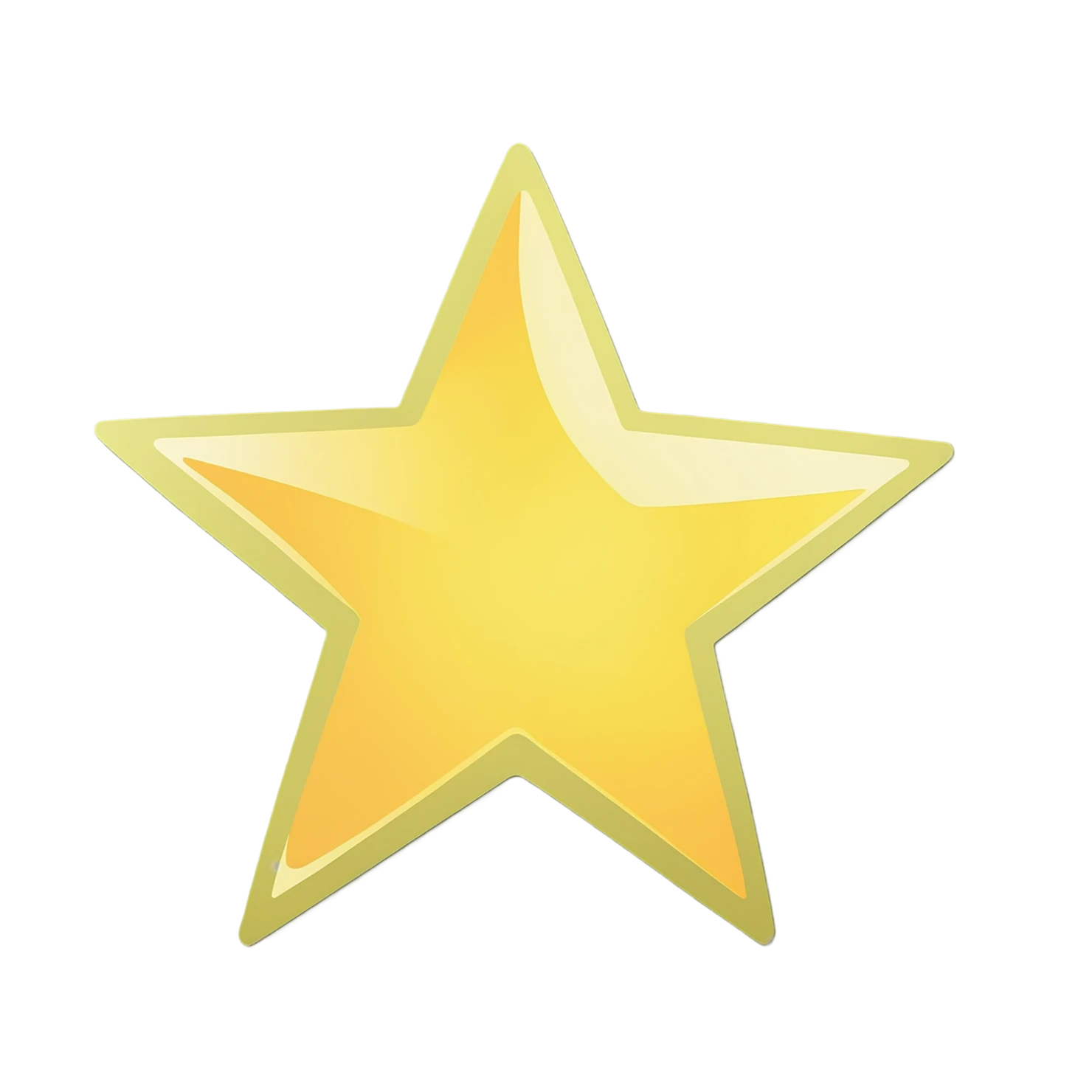 Star cute sticker isolated on transparent background #21967