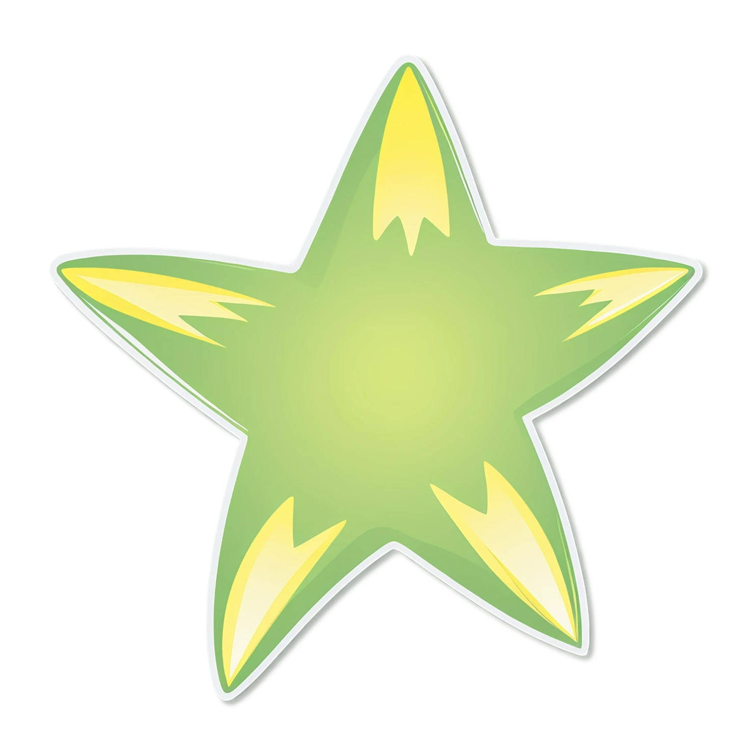 Star cute sticker isolated on transparent background #21969