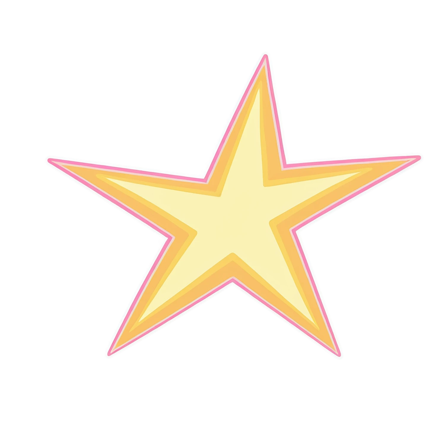 Star cute sticker isolated on transparent background #21970
