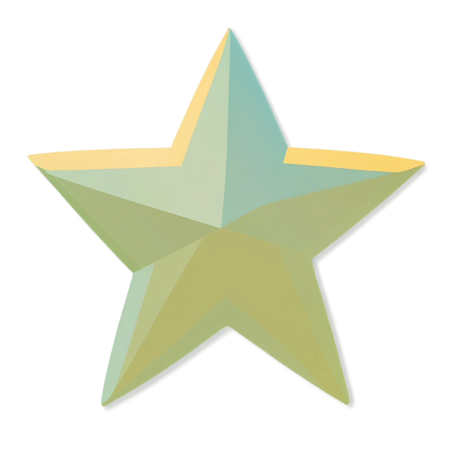 Star cute sticker isolated on transparent background #21971