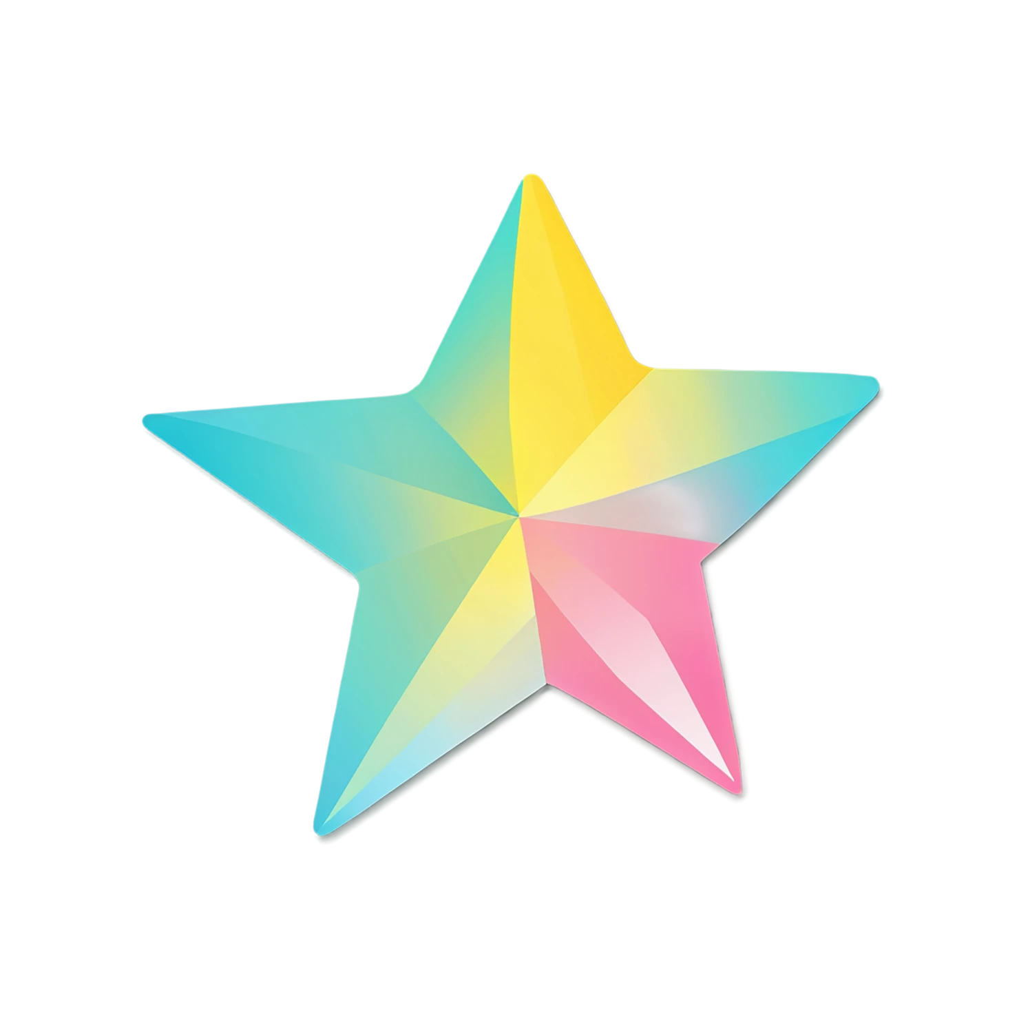 Star cute sticker isolated on transparent background #21972