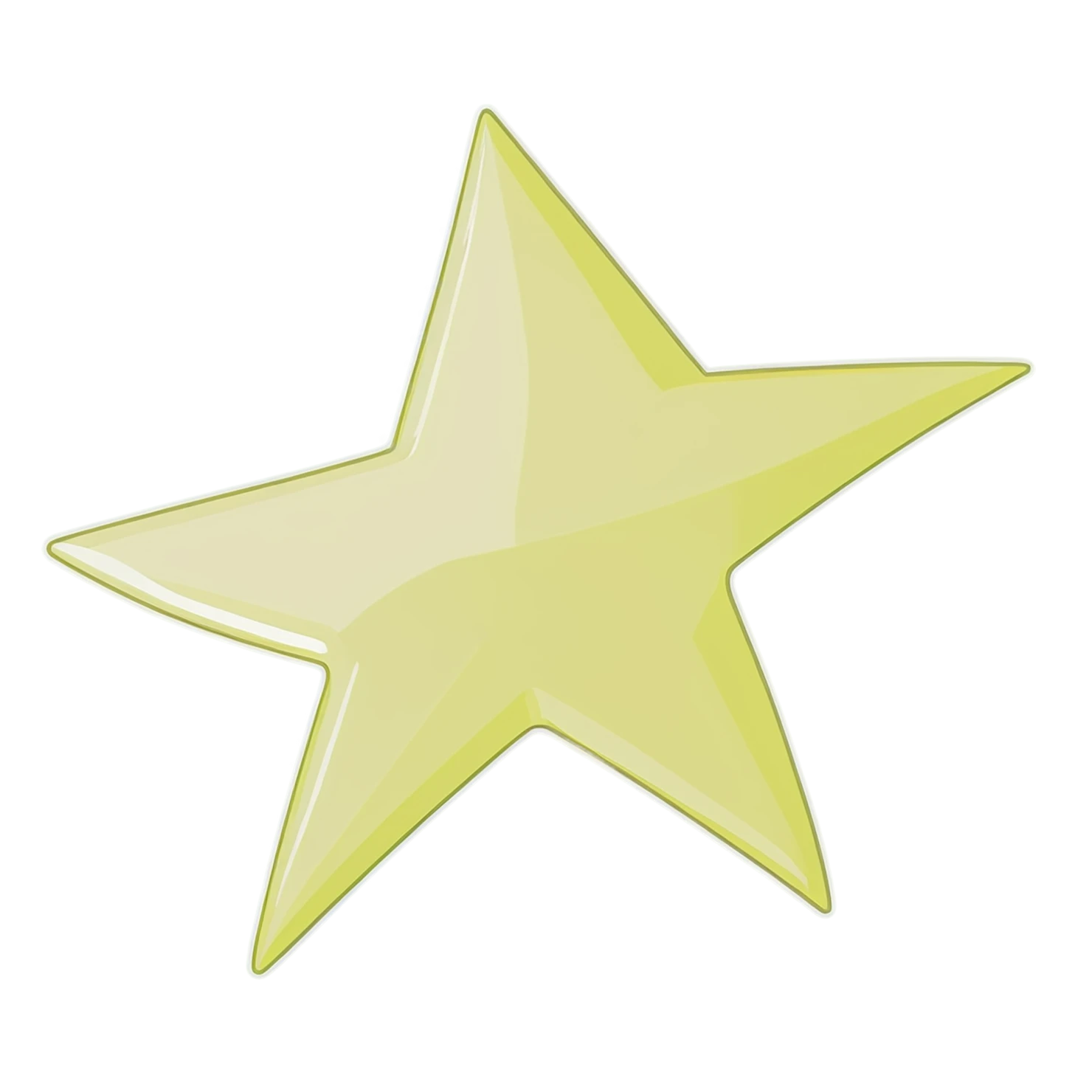 Star cute sticker isolated on transparent background #21975