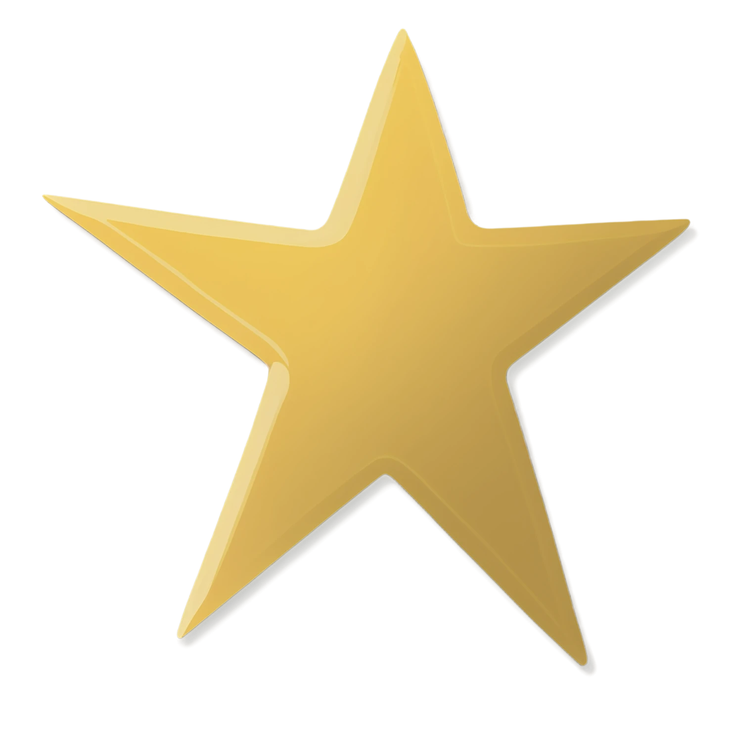Star cute sticker isolated on transparent background #21977