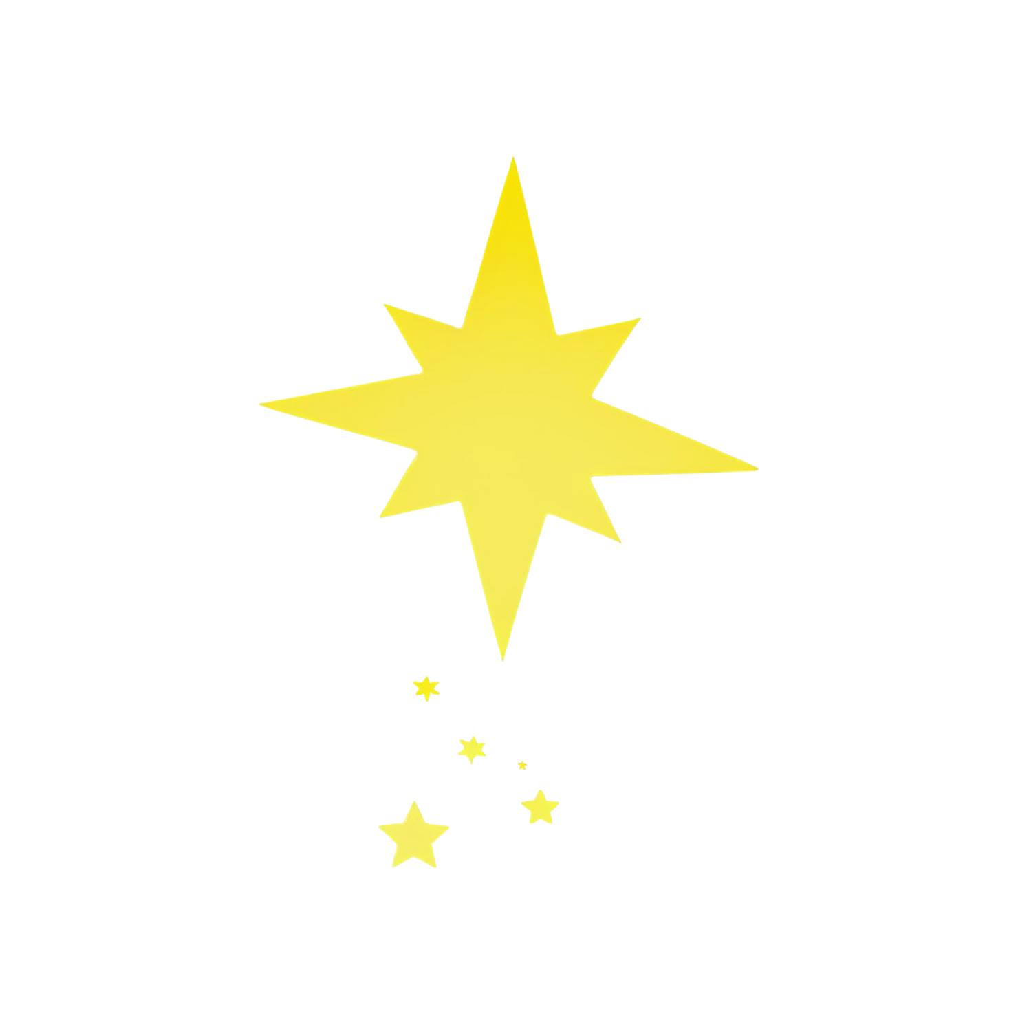 Star cute sticker isolated on transparent background #21978