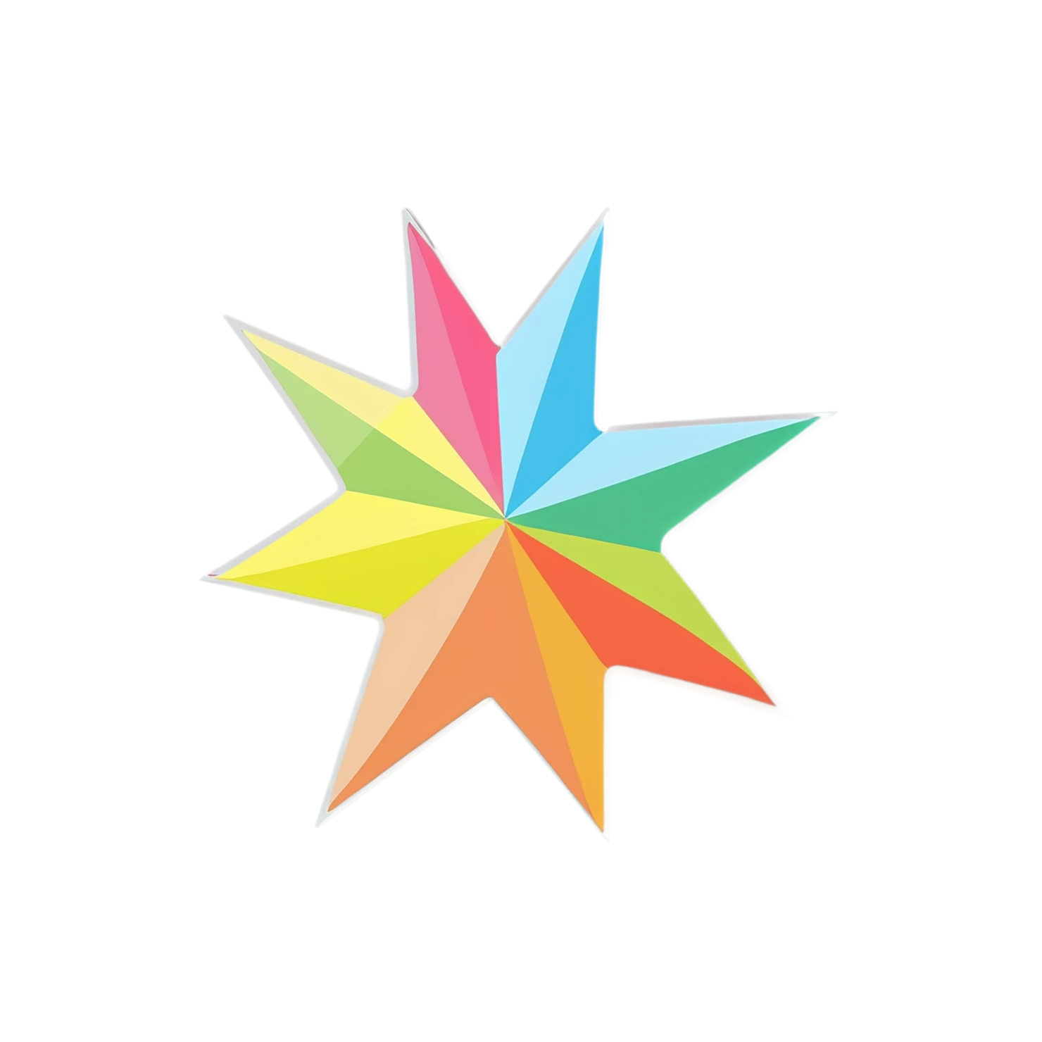 Star cute sticker isolated on transparent background #21979