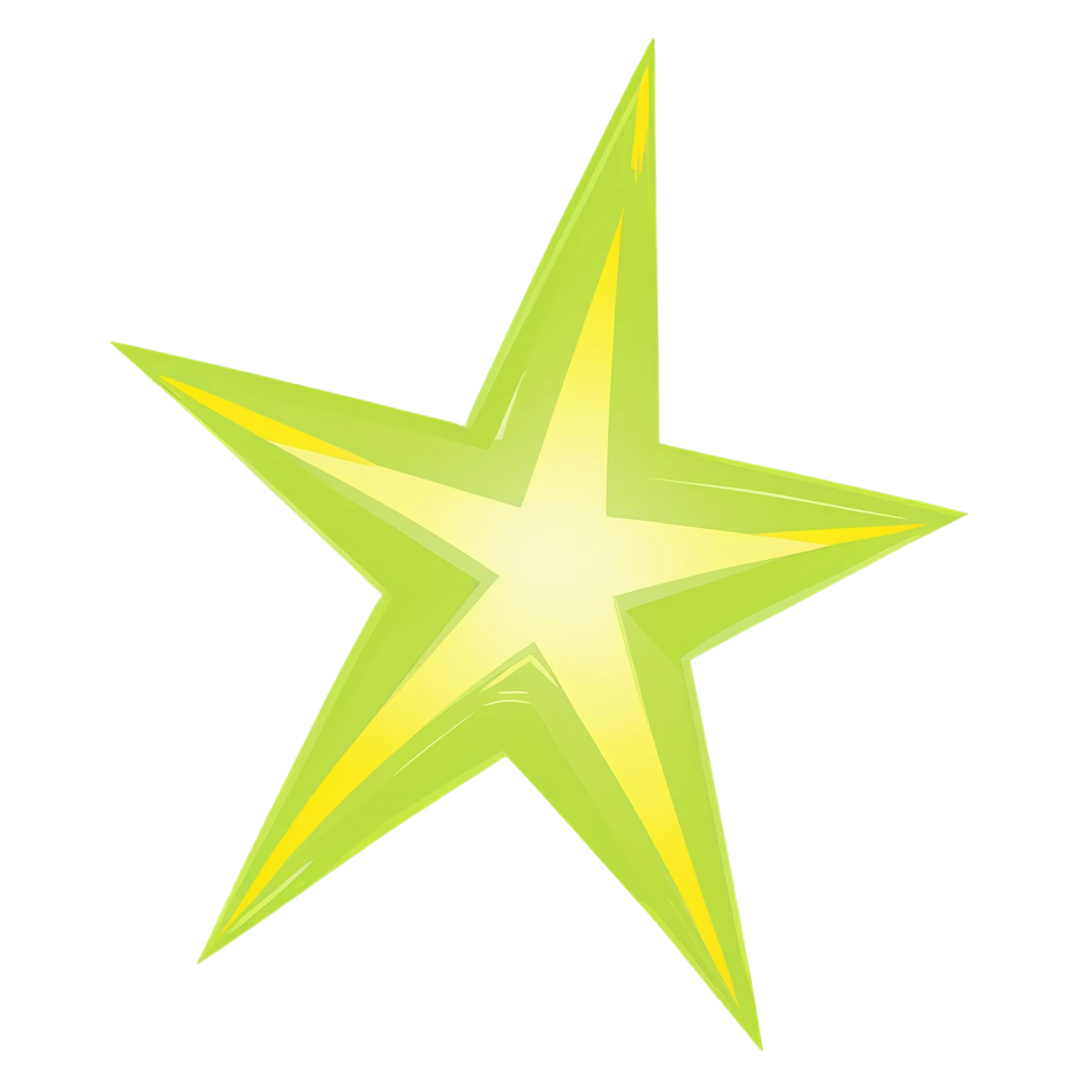 Star cute sticker isolated on transparent background #21980