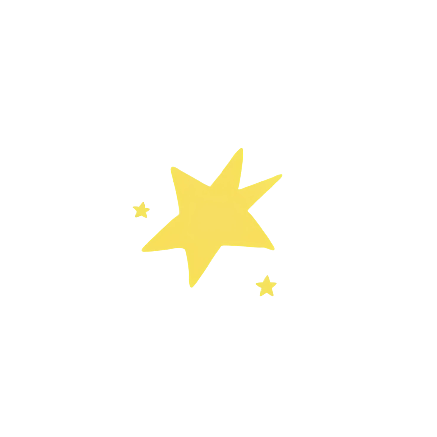 Star cute sticker isolated on transparent background #21981