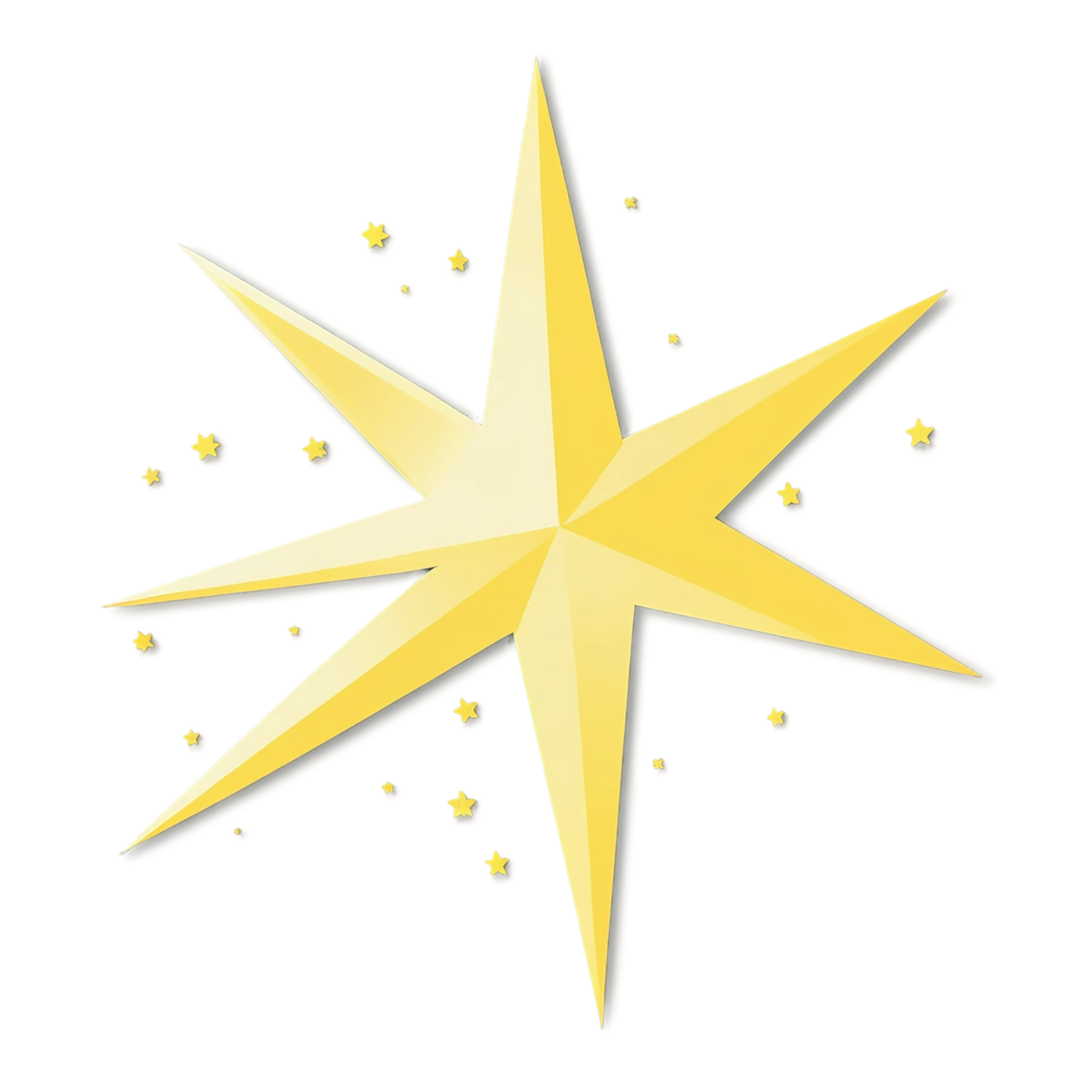 Star cute sticker isolated on transparent background #21983