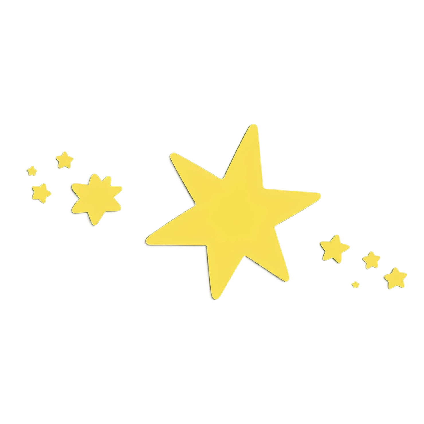 Star cute sticker isolated on transparent background #21986